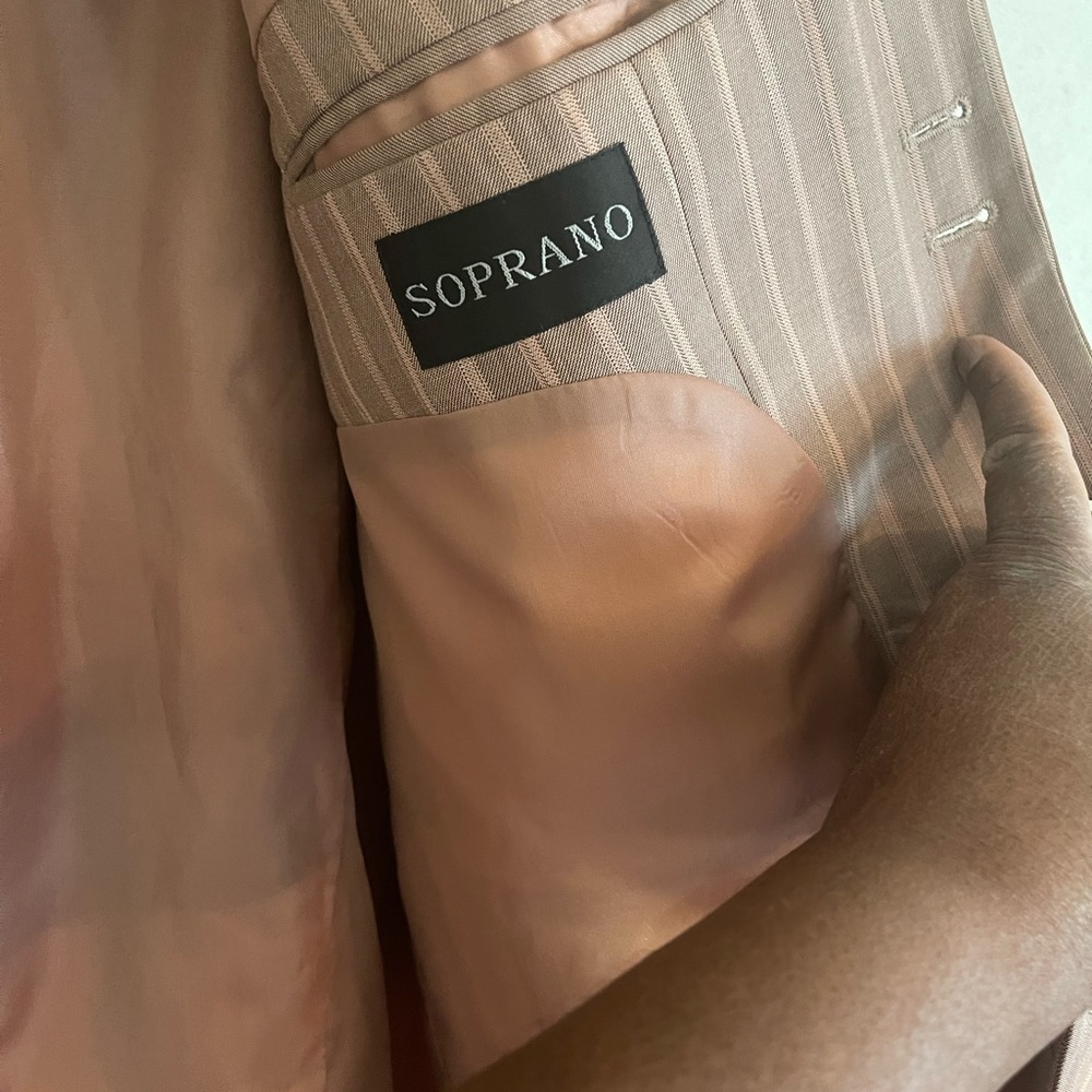 Soprano Blush Pinstripe Jacket